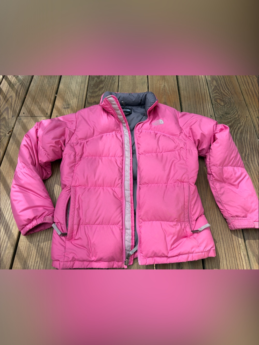 The North Face Kids Pink Insulated Puffer Jacket